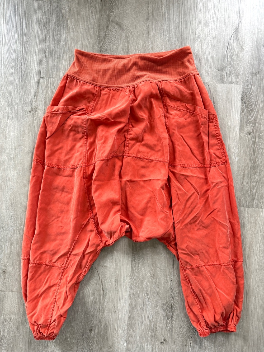 Free People Movement Jogger Harem Pants in Orange Boho Medium